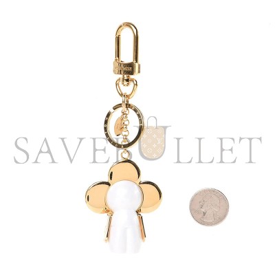 LOUIS VUITTON STRASS VIVIENNE WINTER BAG CHARM KEY HOLDER GOLD 